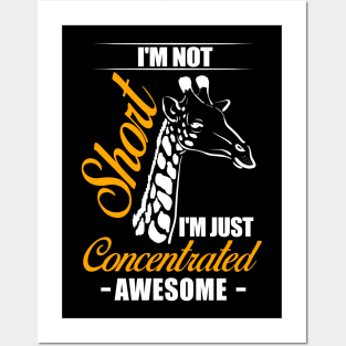 I'm Not Short I'm Just Concentrated Awesome Shirt Funny Gift Posters and Art